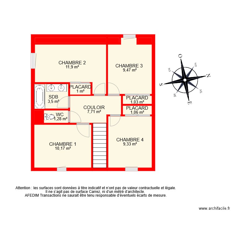 BI 6414 ETAGE . Plan de 0 pièce et 0 m2