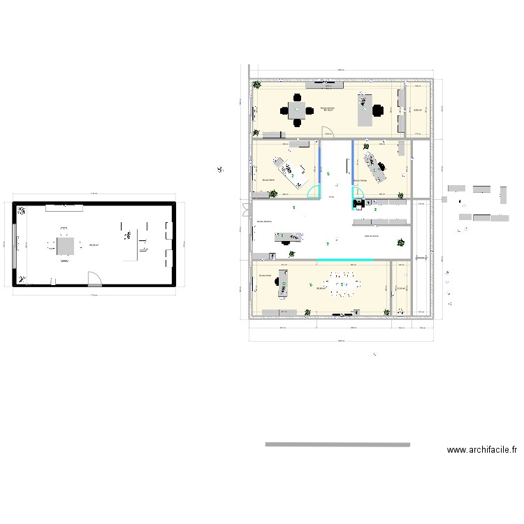 bureau v4. Plan de 0 pièce et 0 m2