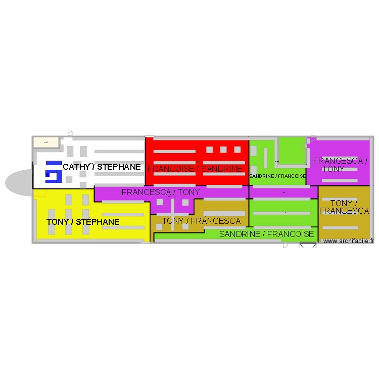 zones magasin. Plan de 0 pièce et 0 m2