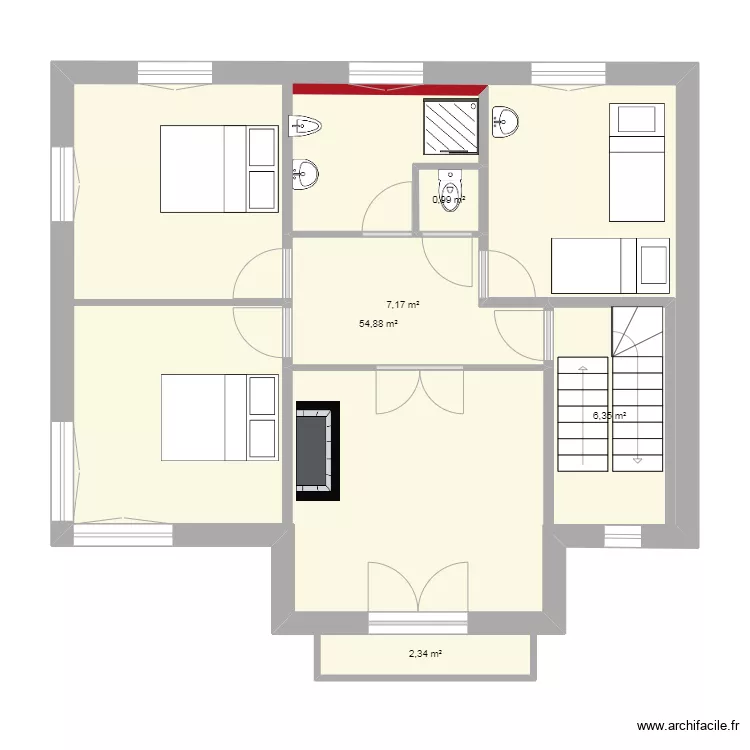 Descanneville 1. Plan de Descanneville 1. Plan de