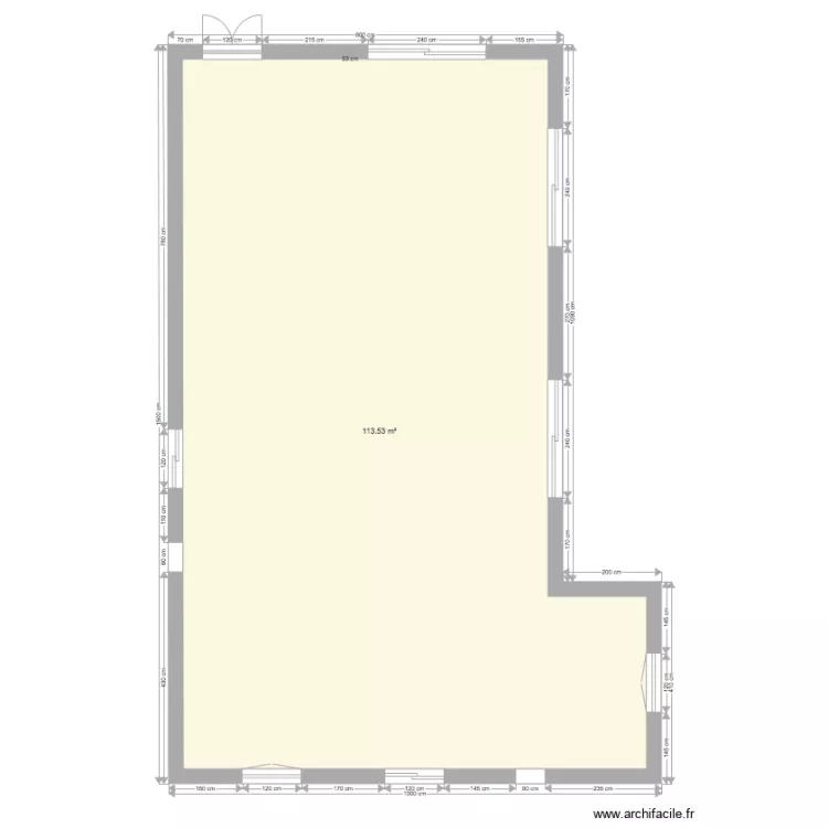 magescq sans mobilier. Plan de 