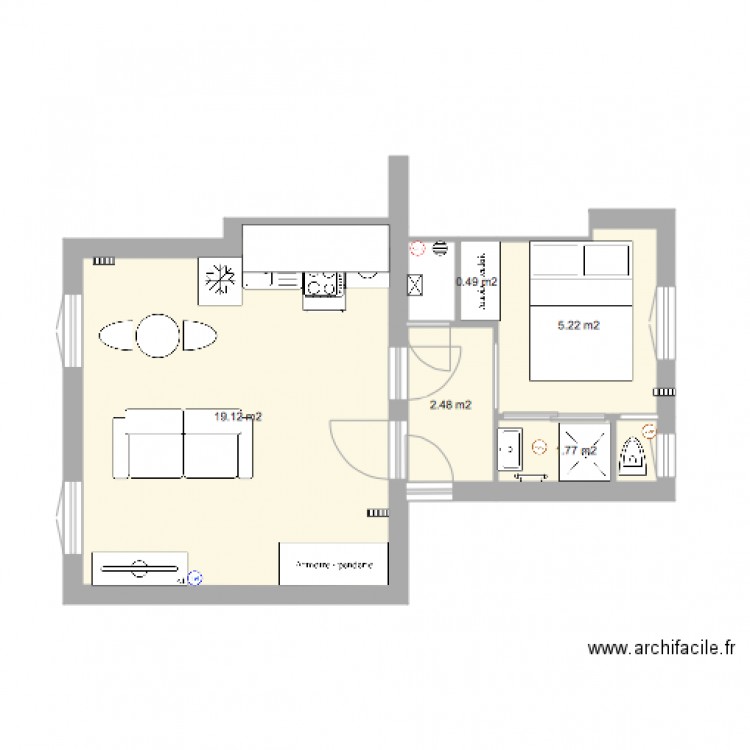 projet lebrun. Plan de 0 pièce et 0 m2