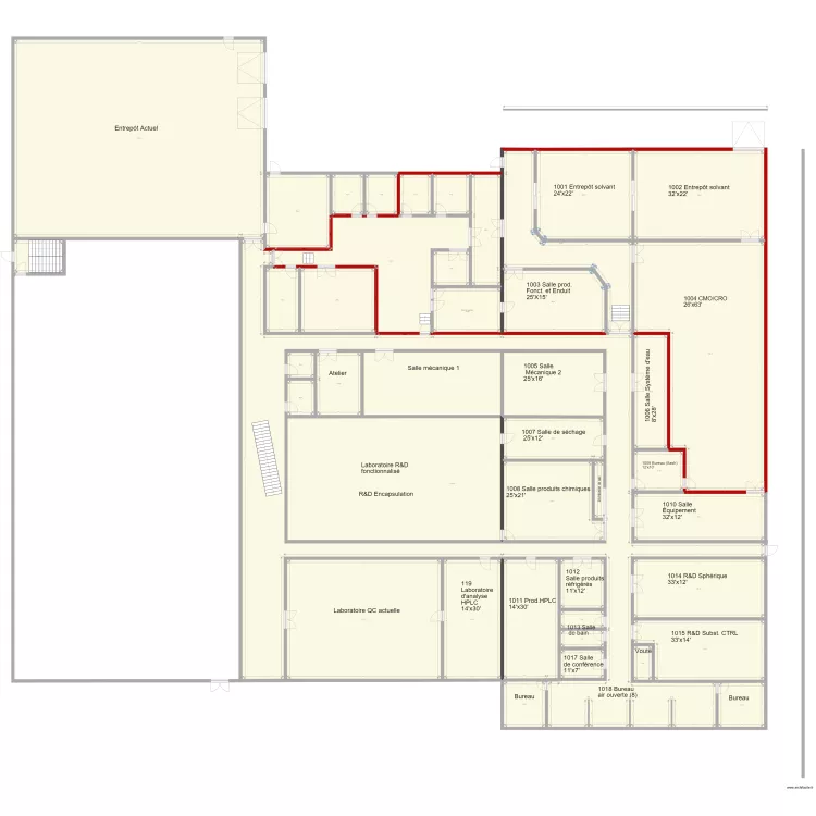 170130 Pojet EXTRAPURE 11 000p2 locaux V70. Plan de 170130 Pojet EXTRAPURE 11 000p2 locaux V70. Plan de