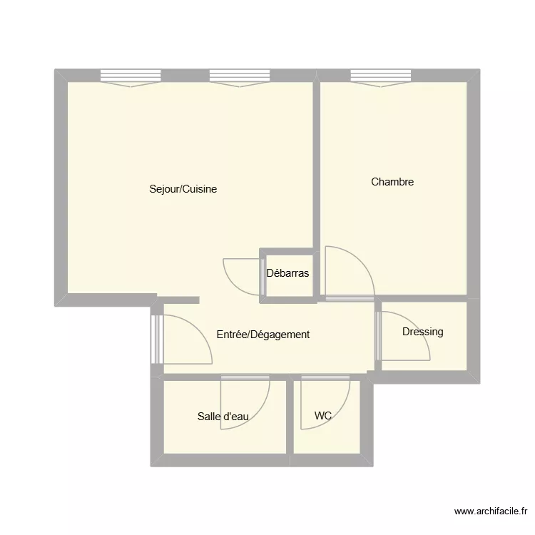 52117. Plan de 5 et 32 m² 52117. Plan de 5 et 32 m²