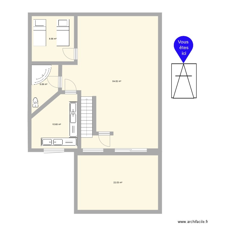 1080 Haeck 1 3e etage. Plan de 0 pièce et 0 m2