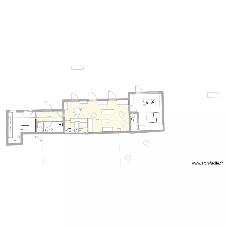 Maison Projet V3. Plan de 