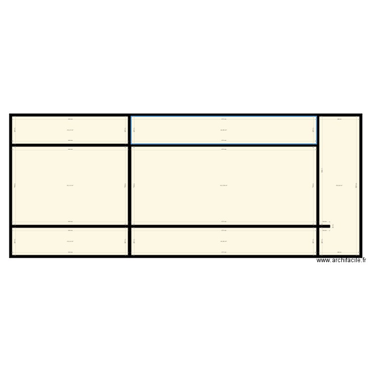 90 m2 sur 440m2. Plan de 7 pièces et 419 m2