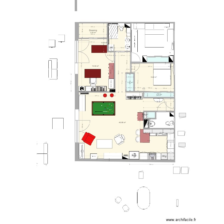 Plan appartement Crocki rev 32. Plan de 0 pièce et 0 m2