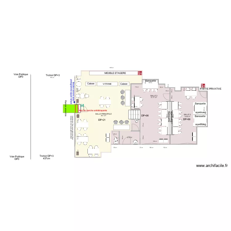 DURAVEL APRES TRAVAUX. Plan de 