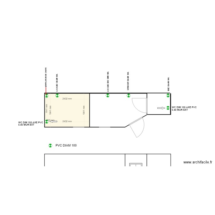 plan de réservation en dallage. Plan de 0 pièce et 0 m2