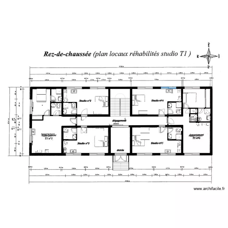 immeuble 1b. Plan de 