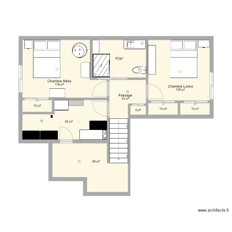 Sous sol Madrigal mai 2021. Plan de 0 pièce et 0 m2