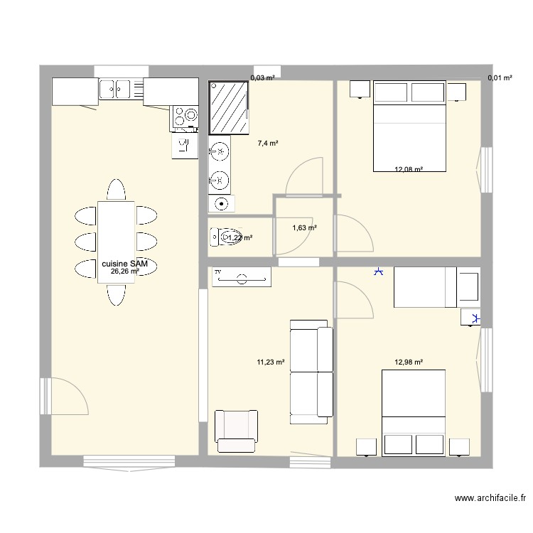 RDC PANISSE v. Plan de 0 pièce et 0 m2