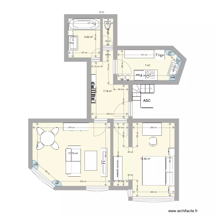 Waterloo 780 LH . Plan de 