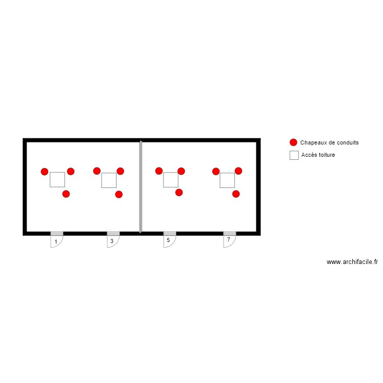 Toiture terrasse Massy. Plan de 0 pièce et 0 m2