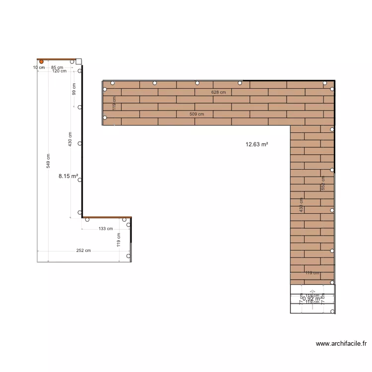 bALCONS EMBRUN. Plan de 