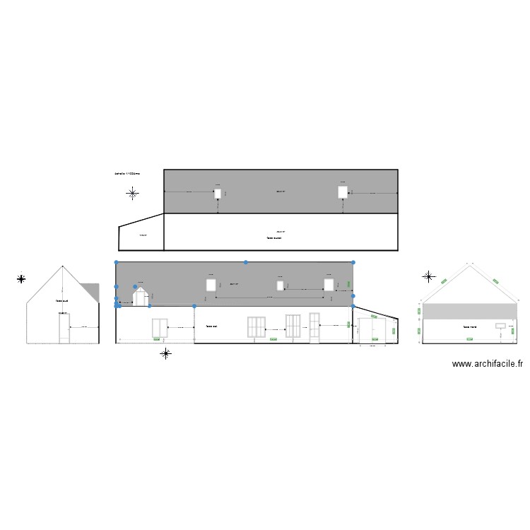 facade avant transformation garage en habitation. Plan de 0 pièce et 0 m2
