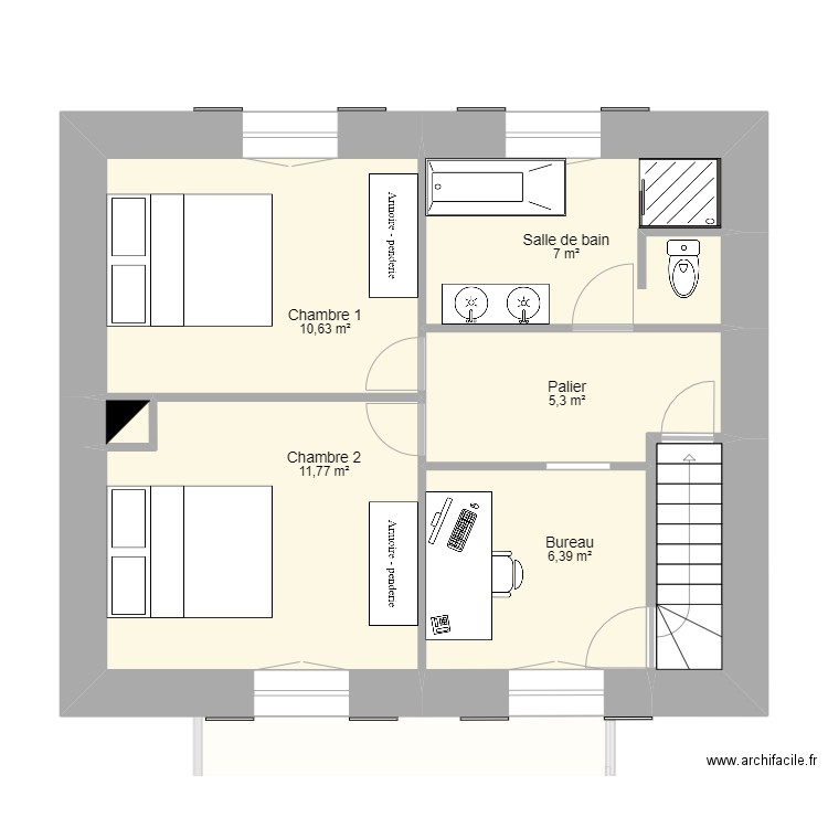 2022233395 - LACOMBE. Plan de 19 pièces et 170 m2