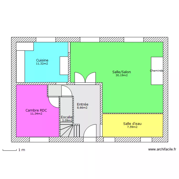 Maison Yvetot RDC. Plan de Maison Yvetot RDC. Plan de