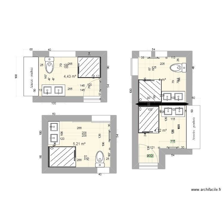 SdB Papy. Plan de 0 pièce et 0 m2