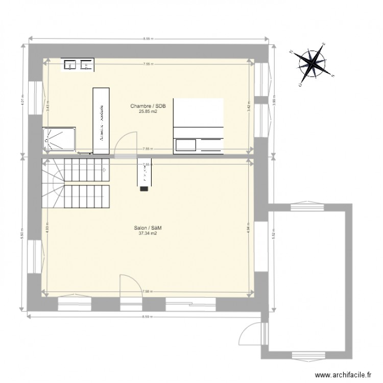 Plan Merkaert. Plan de 0 pièce et 0 m2