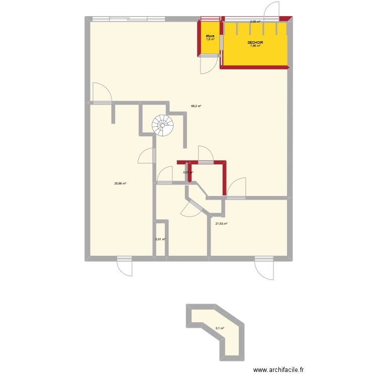 MAG DOMARIN ma version. Plan de 9 pièces et 127 m2