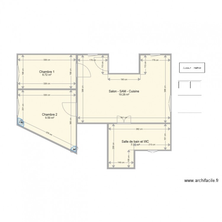 ccf. Plan de 0 pièce et 0 m2