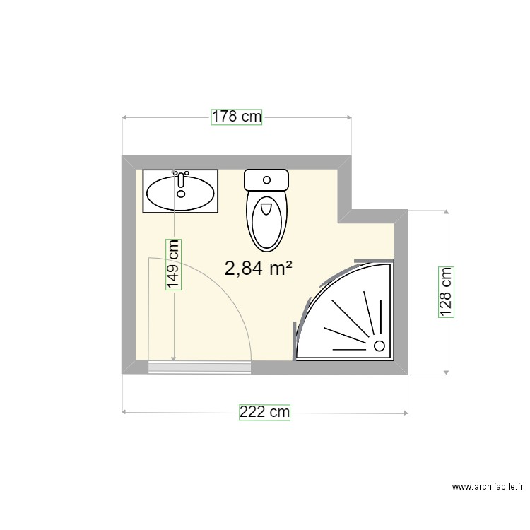 sdb casa. Plan de 0 pièce et 0 m2