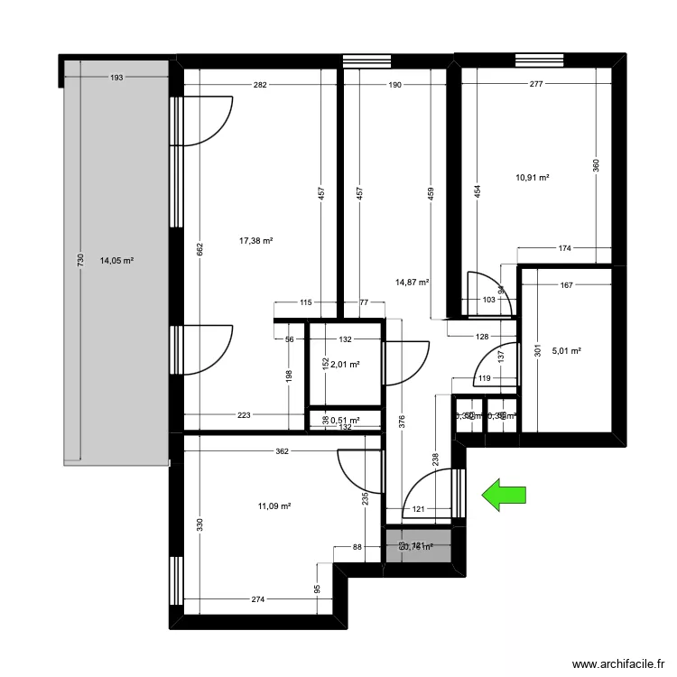 BI 33183. Plan de 11 et 77 m² BI 33183. Plan de 11 et 77 m²