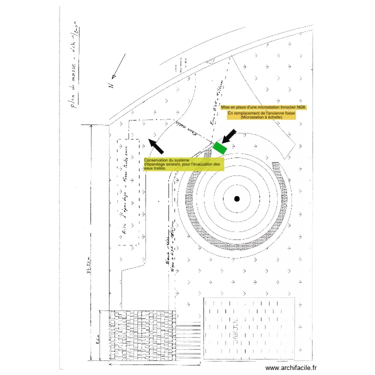 M Haudebourg. Plan de 