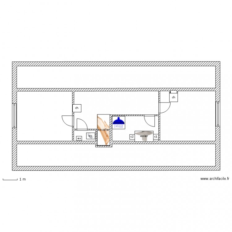 octave étage correction 2. Plan de 0 pièce et 0 m2