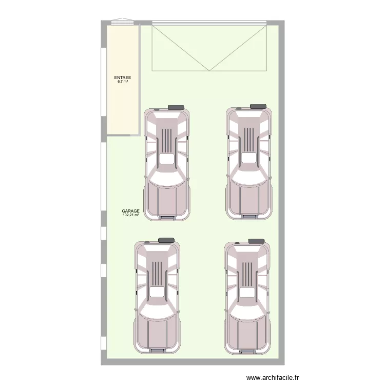 CARNOT GARAGE. Plan de 