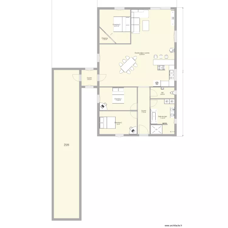 Rosieres 142m2. Plan de 