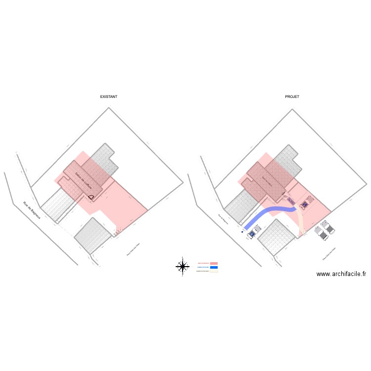 Plan de masse Culin2. Plan de 14 pièces et 994 m2