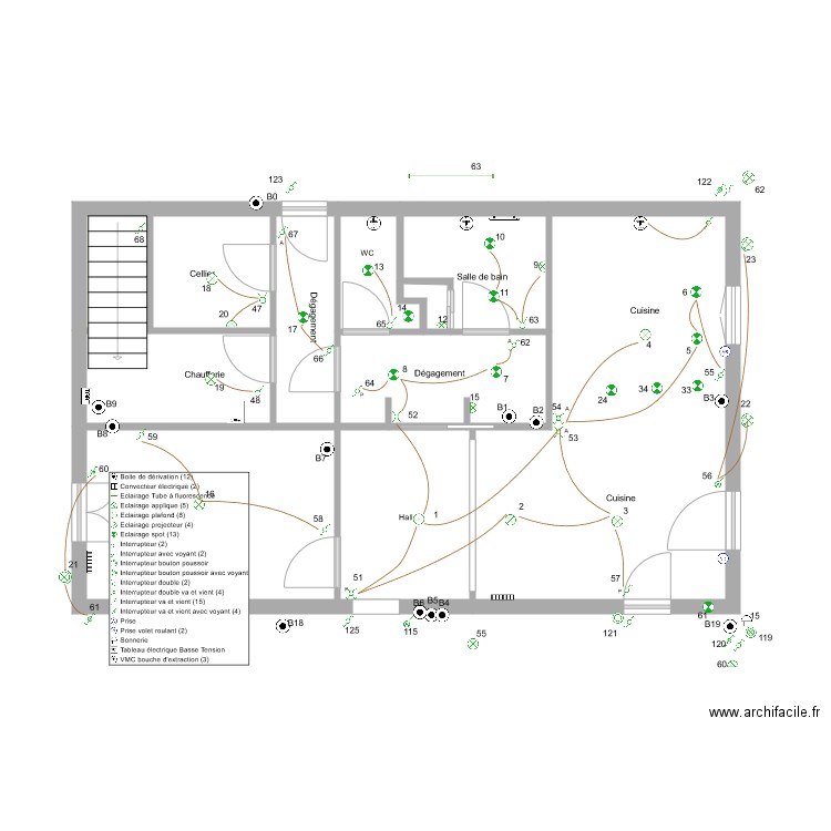 fleurentdidier rdc Eclairage. Plan de 0 pièce et 0 m2