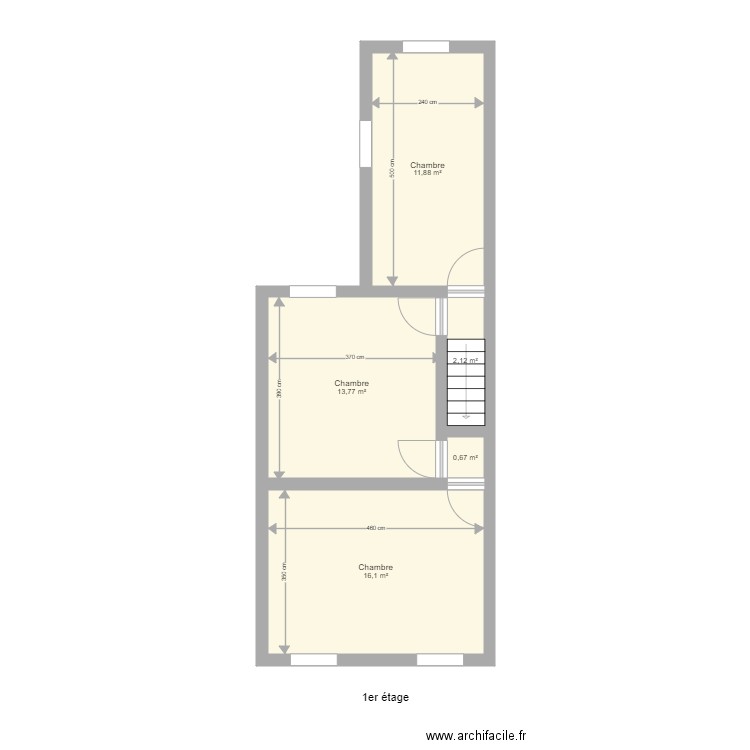 1er étage Fexhe le haut clocher 48. Plan de 0 pièce et 0 m2