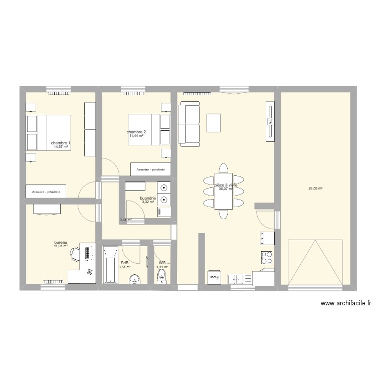 plan initial 02. Plan de 0 pièce et 0 m2