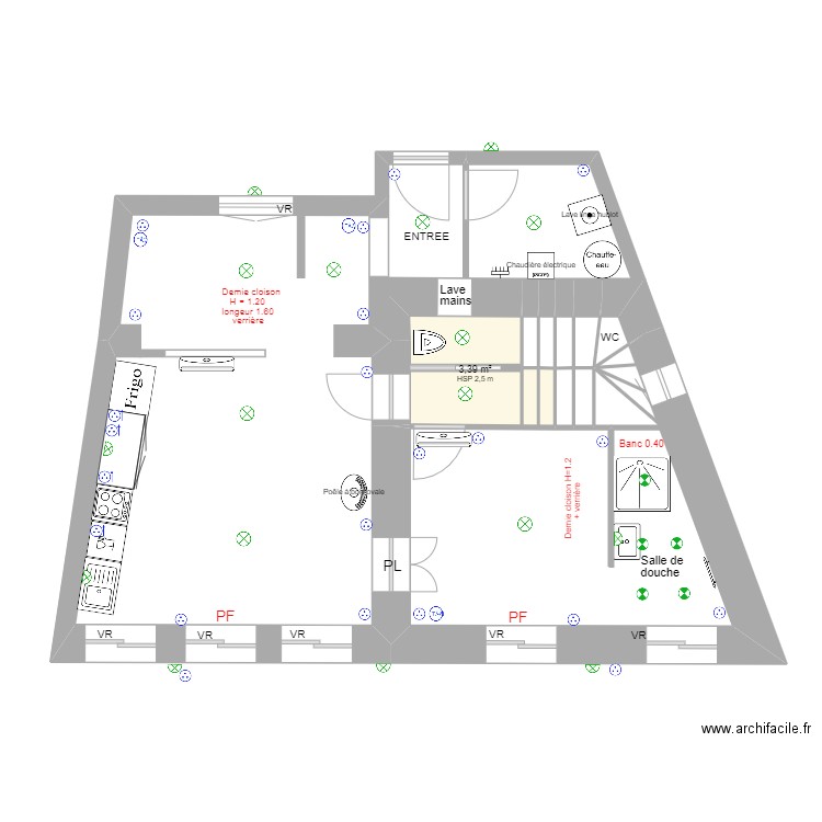Ville sur Jarnioux. Plan de 0 pièce et 0 m2