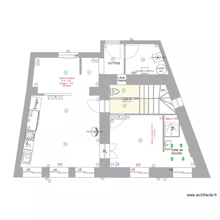 Ville sur Jarnioux. Plan de 