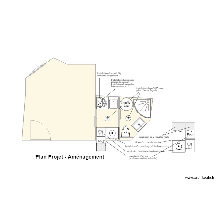 Studio Acacias Aménagement. Plan de 0 pièce et 0 m2