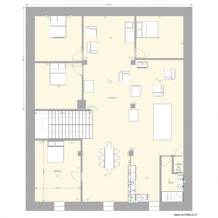 ESAIN eclairage 2eme. Plan de 0 pièce et 0 m2