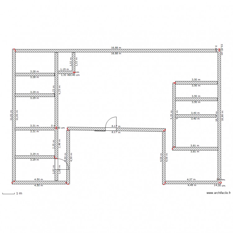 maison 1. Plan de 0 pièce et 0 m2