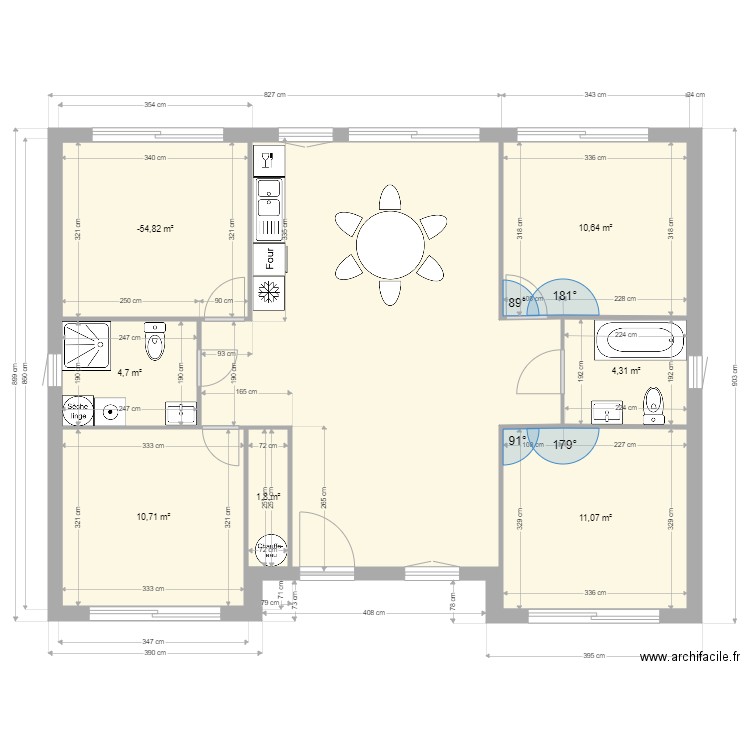 plan 90m2. Plan de 0 pièce et 0 m2