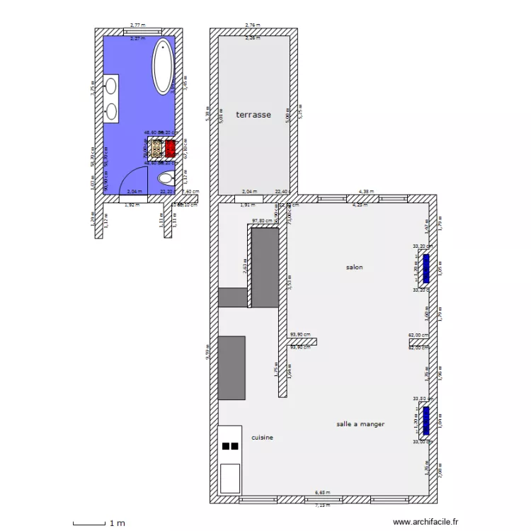 2&egrave; &eacute;tage. Plan de 