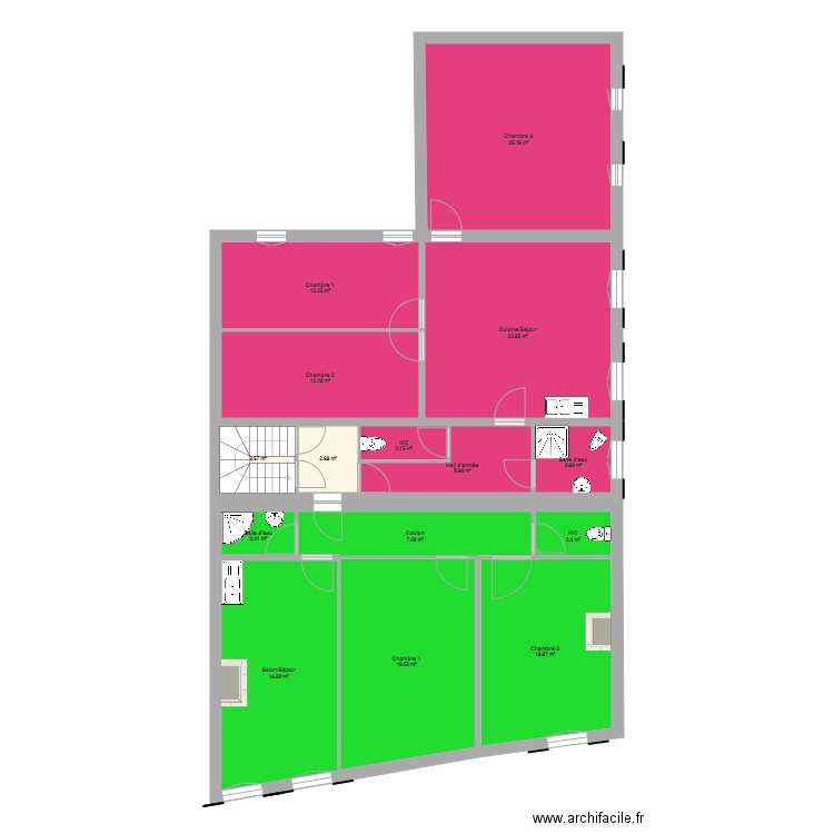 Pharmacie ST Christoly étage 1 Modifié option 2. Plan de 0 pièce et 0 m2