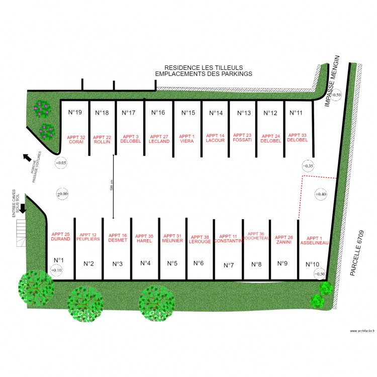 PARKING 20 MARS 2018. Plan de 0 pièce et 0 m2