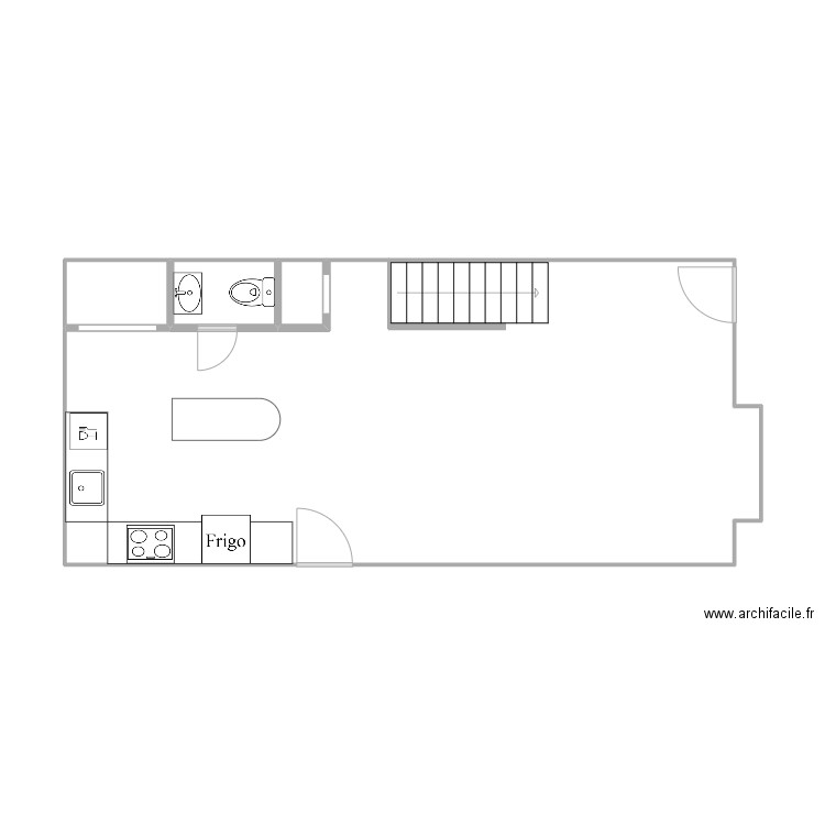 Rez de Chaussée 1. Plan de 0 pièce et 0 m2