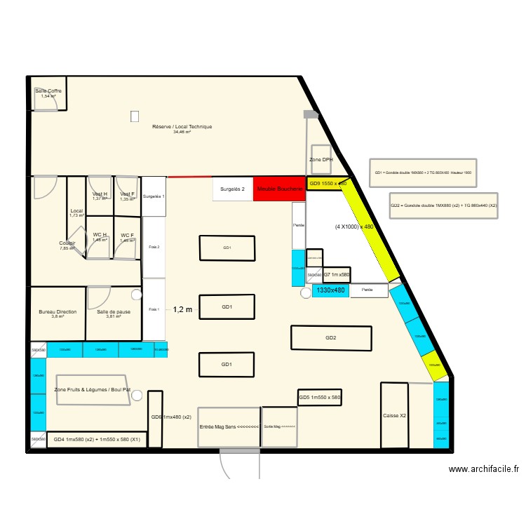 Plan Noyarey Pièce Principale Surface. Plan de 29 pièces et 198 m2