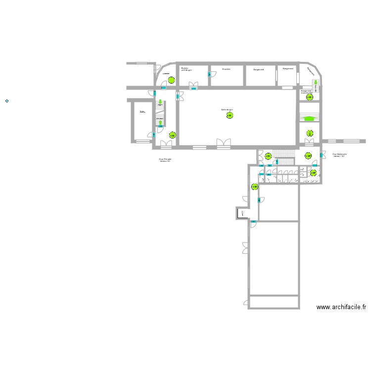 Ecole de La Calamine  Bâtimrnt C Niveau 00. Plan de 0 pièce et 0 m2