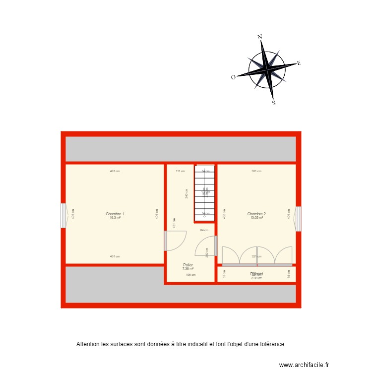 BI 3252 étage côté. Plan de 0 pièce et 0 m2